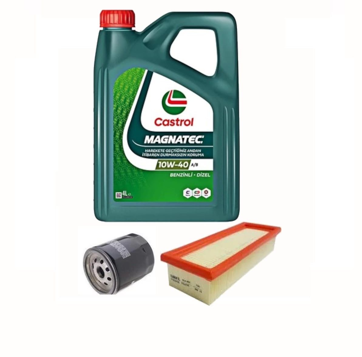 Yağ Bakım Seti Castrol Mağnetic 10/40 Yağ Uno 70