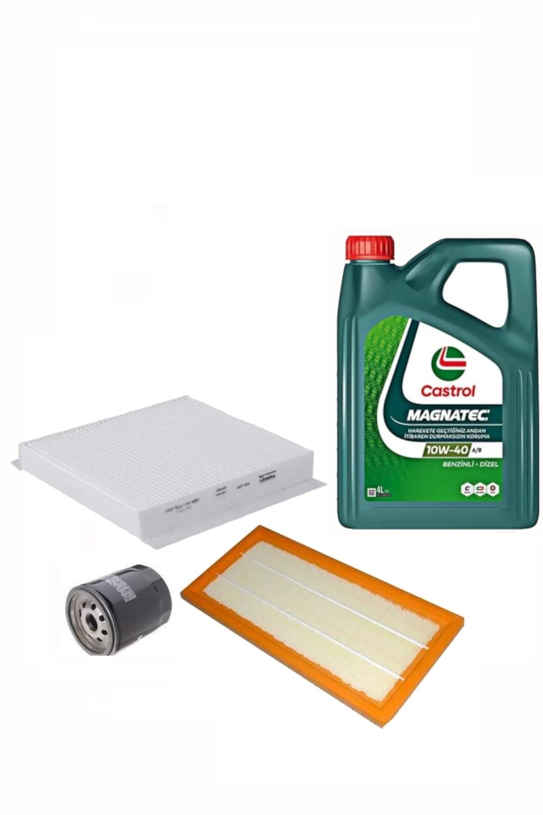 Yağ Bakım Seti Castrol Mağnetic 10/40 Yağ Egea 1.4 Benzinli