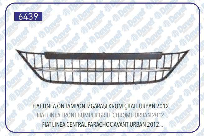 Ön Tampon Izgarası Krom Çıtalı | Fiat Urban Linea 2011