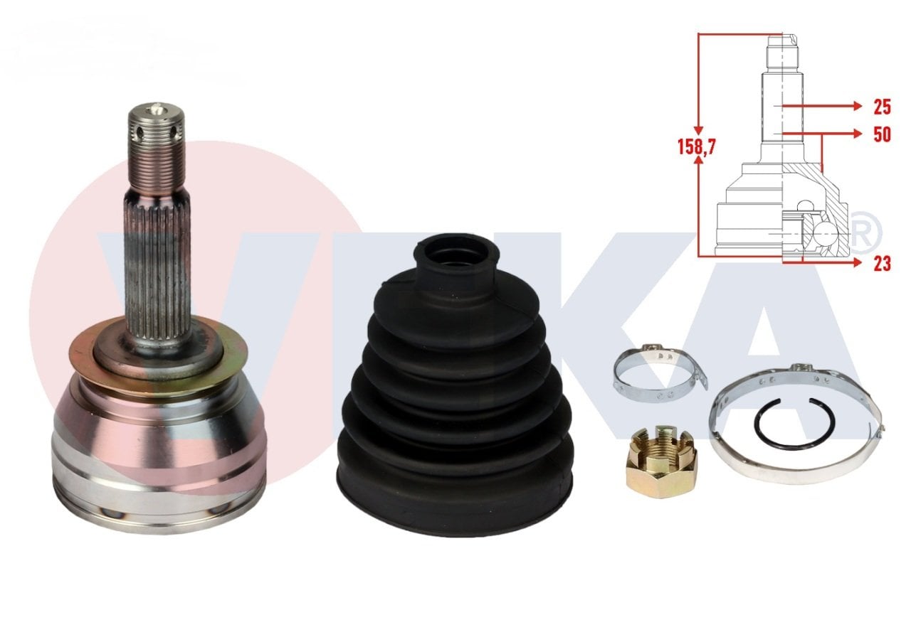 Aks Kafası Sağ-Sol Absli | Hyundai Accent Era Dizel / Getz Dizel