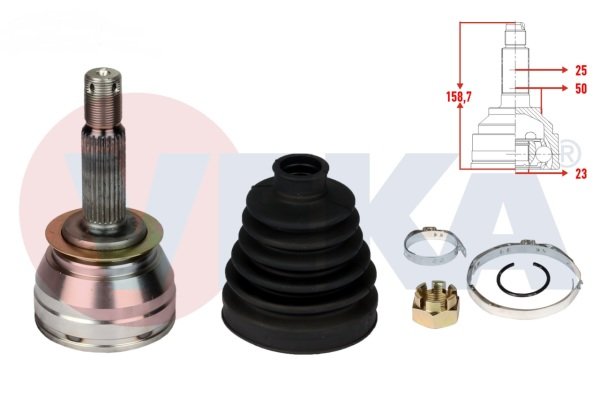 Aks Kafası Sağ-Sol Absli | Hyundai Accent Era Dizel / Getz Dizel