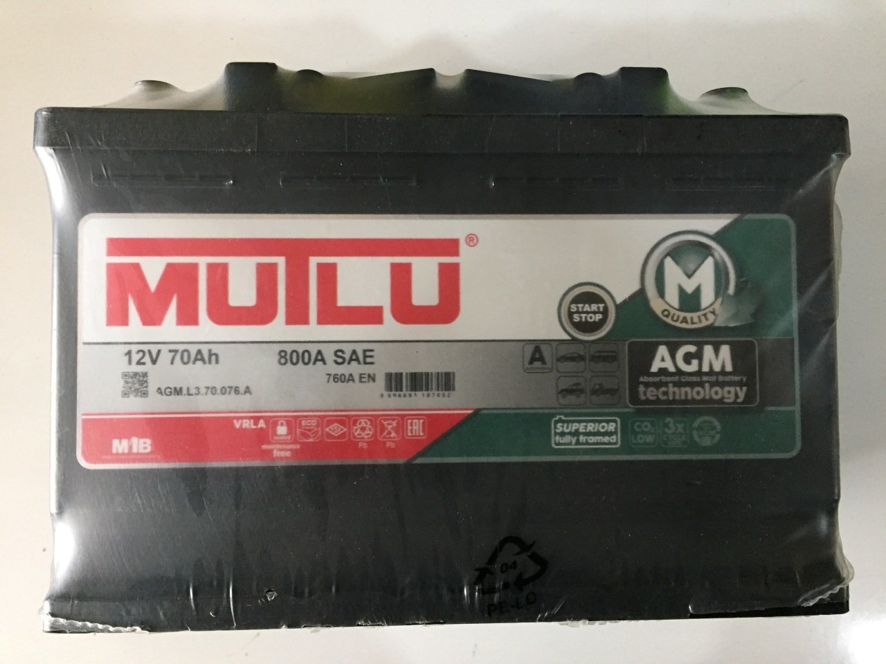 70 Amper 12 Volt Agm Star Stoplu (Jel) Akü