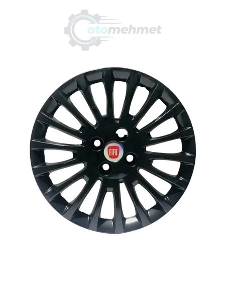 Kırılmaz Jant Kapağı 15 Jant Siyah Boyalı | Fiat Linea Grande Punto4 Adet Takım